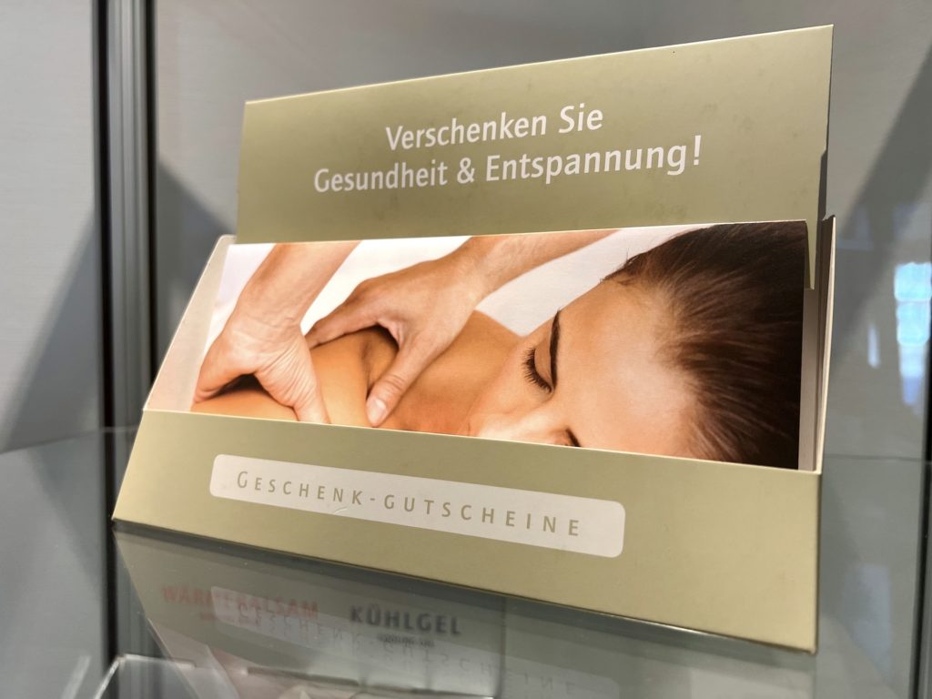 Geschenkgutscheine Praxis Kersten